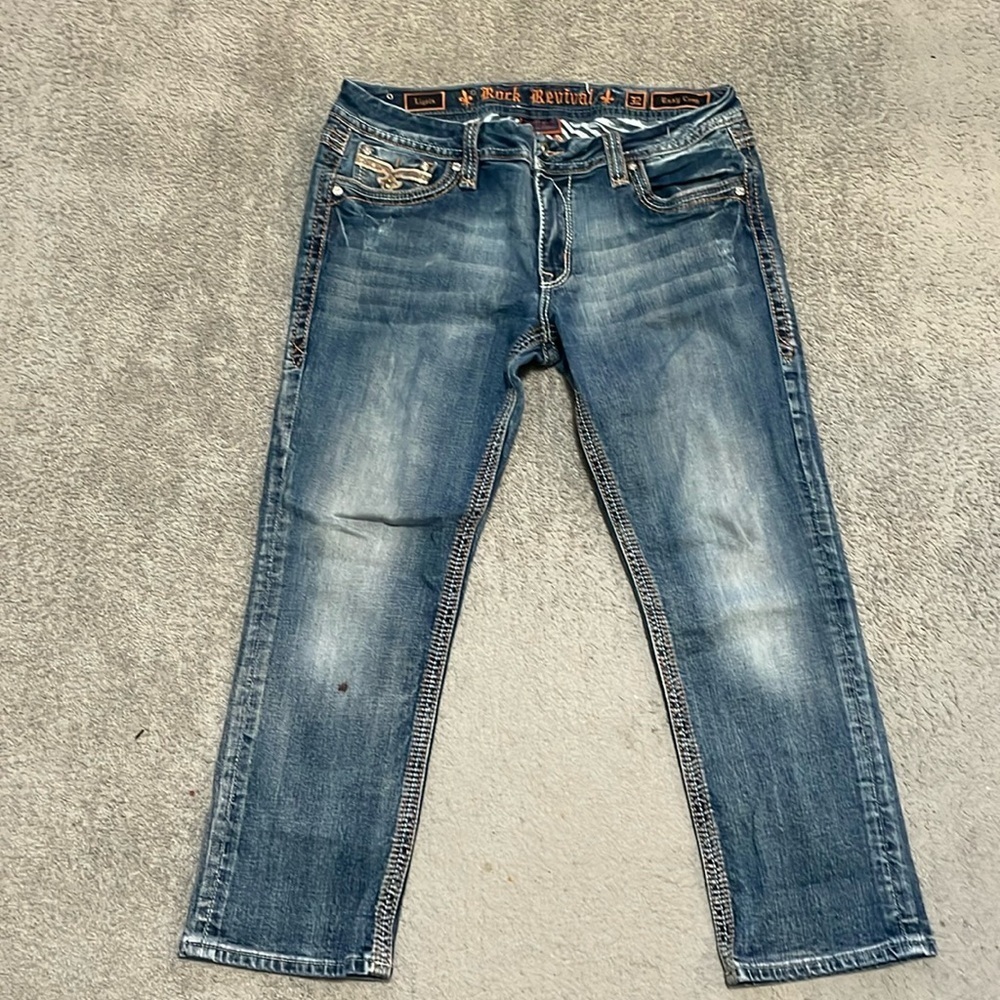 EC Rock Revival Ligeia Easy Crop Jeans - Size 32